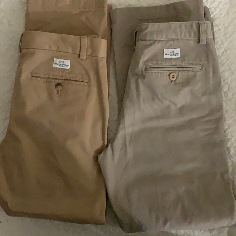 Vineyard Vines 2 pairs of boys khaki pants
